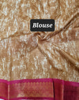 Kalamakari Print Chanderi silk saree