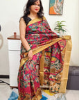 Kalamakari Print Chanderi silk saree