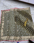 Multicolor bandhani saree