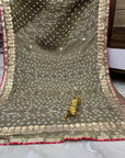 Multicolor bandhani saree