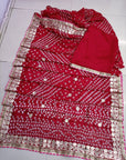 Multicolor bandhani saree