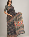 Jaipuri printed Cotton Zari Saree