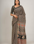 Jaipuri printed Cotton Zari Saree
