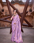 Amazing Satin Pastel Saree
