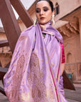 Amazing Satin Pastel Saree
