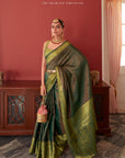 Copper zari kanjeevaram