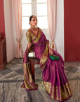 Copper zari kanjeevaram
