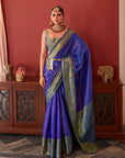 Copper zari kanjeevaram