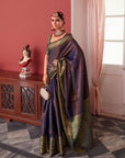 Copper zari kanjeevaram