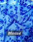 floral digital print linen cotton peach saree