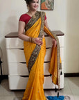 Vichitra silk saree