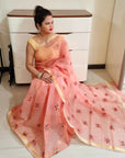 kota doria embroidery saree