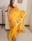 kota doria embroidery saree