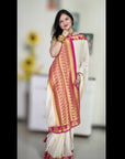 Mysore silk saree - White