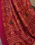 kalamkari print kashmiri silk saree.