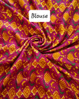 kalamkari print kashmiri silk saree.