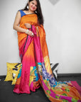 Murshidabadi pure muslin silk