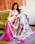 Murshidabadi pure muslin silk