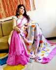 Murshidabadi pure muslin silk
