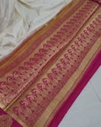 Mysore silk saree - White