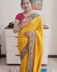 Vichitra silk saree