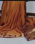 Mysore silk saree - Mustard