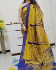 Digital printed Kashmiri silk saree