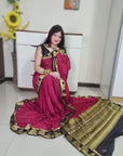 Mysore silk saree - Maroon