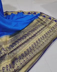 Mysore silk saree - Royal Blue