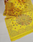Kantha work saree
