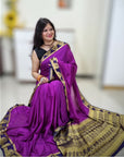 Mysore silk saree - Purple