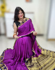 Mysore silk saree - Purple