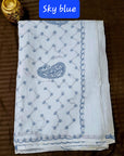 COTTON CHIKANKARI SAREE