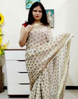 white multicolor thread work phulkari