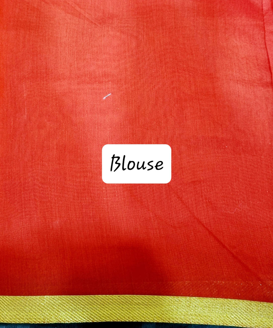 Red Chanderi saree