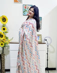 Digitally Printed Multicolor Saree