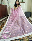 Premium supernet embroidery work saree