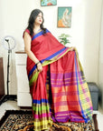 Silk cotton daily wear saree