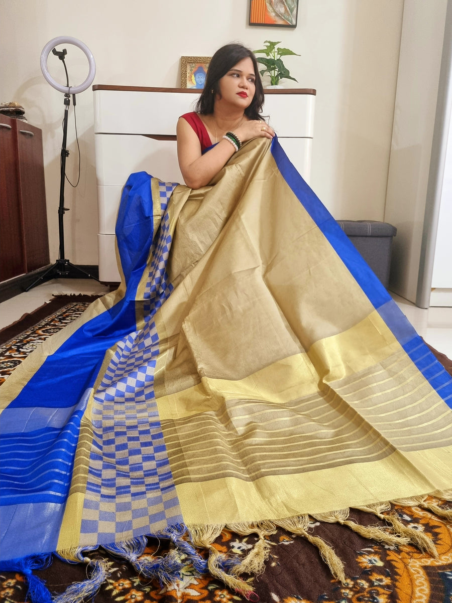 Silk cotton daily wear saree