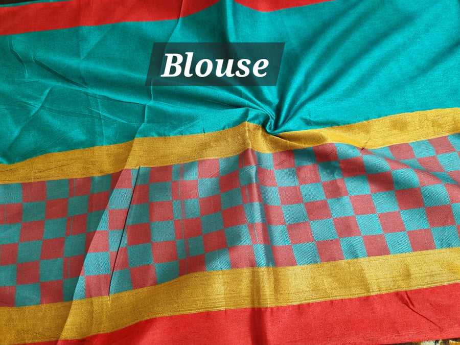 Silk cotton daily wear saree