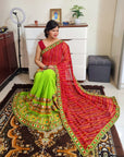 Gujrati kutch work Gamthi Saree