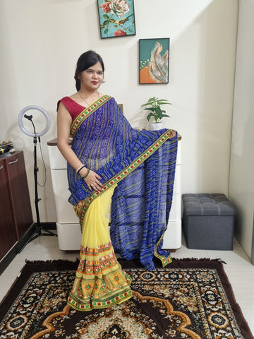 Gujrati kutch work Gamthi Saree