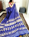 Bengal Handloom si-co Handpainted saree