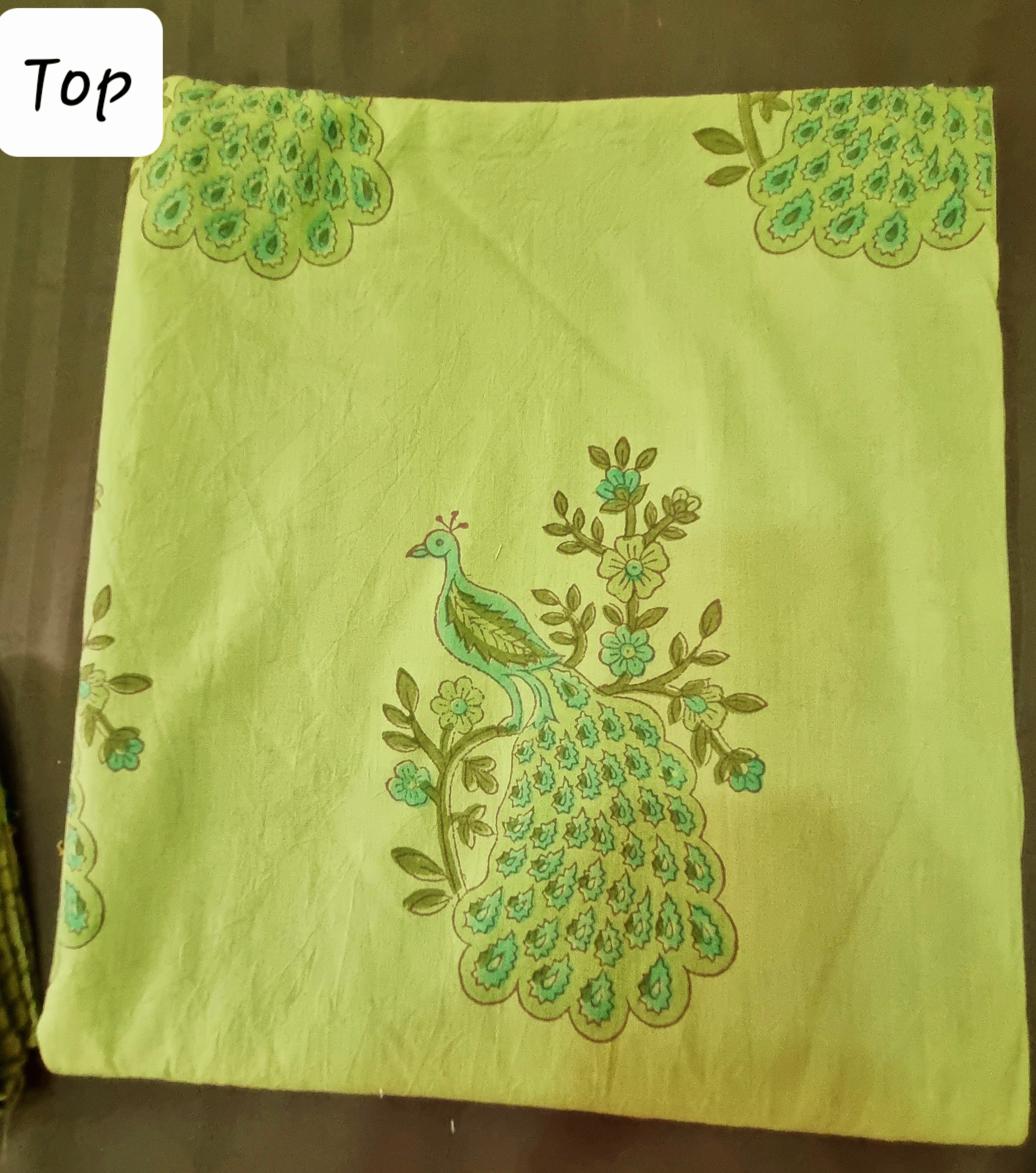 कॉटन हैंडब्लॉक ड्रेस सामग्री