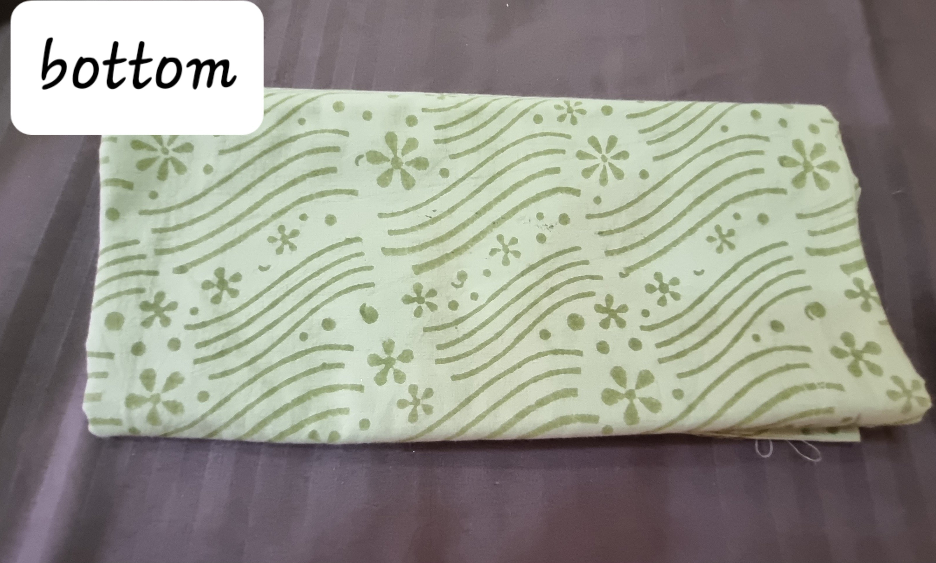 कॉटन हैंडब्लॉक ड्रेस सामग्री