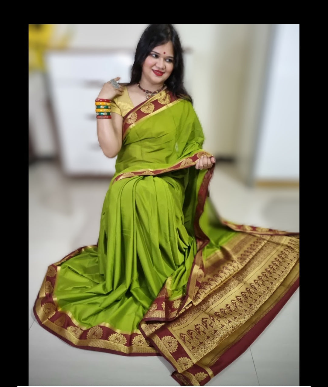 Mysore silk saree - Green