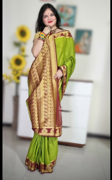 Mysore silk saree - Green