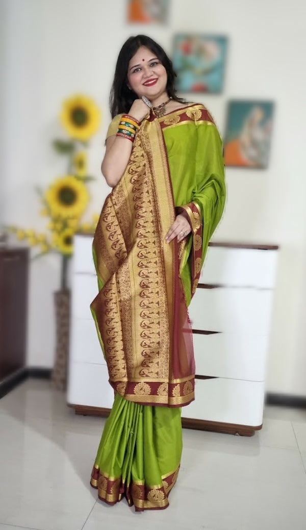 Mysore silk saree - Green