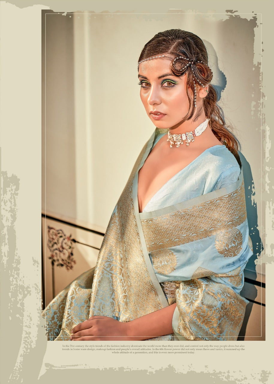 बनारसी जरी बूटा आर्ट सिल्क