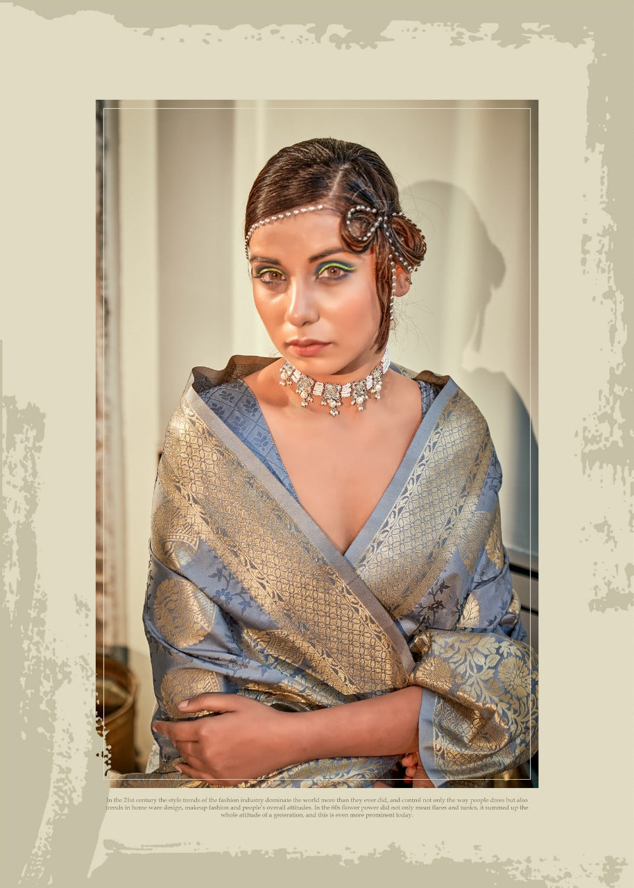 Banarasi zari Boota Art silk